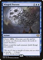 Glossy Finish Innistrad: Crimson Vow Winged Portent ( #89 )