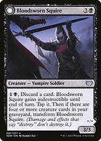 Glossy Finish Innistrad: Crimson Vow Bloodsworn Squire // Bloodsworn Knight ( #97 )