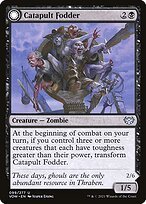 Glossy Finish Innistrad: Crimson Vow Catapult Fodder // Catapult Captain ( #99 )