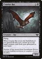 Glossy Finish Innistrad: Crimson Vow Courier Bat ( #102 )