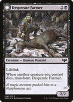Glossy Finish Innistrad: Crimson Vow Desperate Farmer // Depraved Harvester ( #104 )