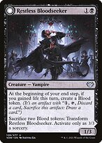 Glossy Finish Innistrad: Crimson Vow Restless Bloodseeker // Bloodsoaked Reveler ( #128 )