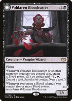 Glossy Finish Innistrad: Crimson Vow Voldaren Bloodcaster // Bloodbat Summoner ( #137 )