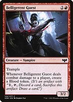 Glossy Finish Innistrad: Crimson Vow Belligerent Guest ( #144 )