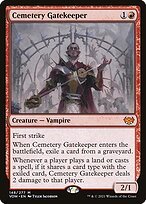 Glossy Finish Innistrad: Crimson Vow Cemetery Gatekeeper ( #148 )