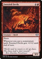 Glossy Finish Innistrad: Crimson Vow Frenzied Devils ( #159 )
