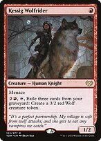 Glossy Finish Innistrad: Crimson Vow Kessig Wolfrider ( #165 )