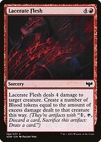 Glossy Finish Innistrad: Crimson Vow Lacerate Flesh ( #166 )