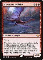 Glossy Finish Innistrad: Crimson Vow Manaform Hellkite ( #170 )