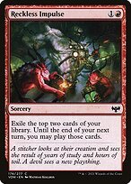 Glossy Finish Innistrad: Crimson Vow Reckless Impulse ( #174 )