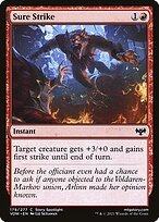 Glossy Finish Innistrad: Crimson Vow Sure Strike ( #179 )