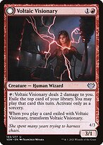 Glossy Finish Innistrad: Crimson Vow Voltaic Visionary // Volt-Charged Berserker ( #183 )