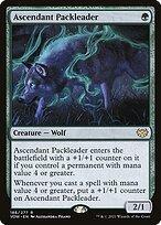 Glossy Finish Innistrad: Crimson Vow Ascendant Packleader ( #186 )