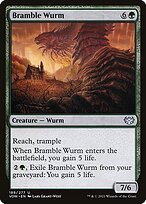 Glossy Finish Innistrad: Crimson Vow Bramble Wurm ( #189 )