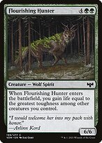 Glossy Finish Innistrad: Crimson Vow Flourishing Hunter ( #199 )