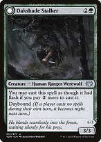 Glossy Finish Innistrad: Crimson Vow Oakshade Stalker // Moonlit Ambusher ( #212 )