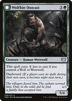 Glossy Finish Innistrad: Crimson Vow Wolfkin Outcast // Wedding Crasher ( #229 )