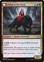 Glossy Finish Innistrad: Crimson Vow Child of the Pack // Savage Packmate ( #234 )