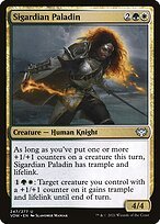 Glossy Finish Innistrad: Crimson Vow Sigardian Paladin ( #247 )