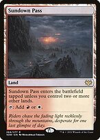 Glossy Finish Innistrad: Crimson Vow Sundown Pass ( #266 )