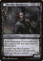 Glossy Finish Innistrad: Crimson Vow Restless Bloodseeker // Bloodsoaked Reveler ( #295 )