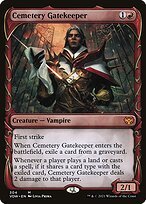 Glossy Finish Innistrad: Crimson Vow Cemetery Gatekeeper ( #304 )