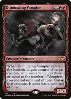 Glossy Finish Innistrad: Crimson Vow Dominating Vampire ( #305 )