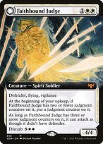 Glossy Finish Innistrad: Crimson Vow Faithbound Judge // Sinner's Judgment ( #348 )
