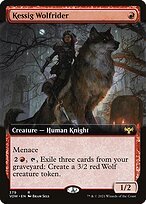 Glossy Finish Innistrad: Crimson Vow Kessig Wolfrider ( #379 )