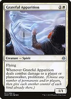 Glossy Finish War of the Spark Grateful Apparition ( #17 )