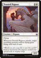 Glossy Finish War of the Spark Trusted Pegasus ( #36 )