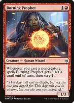 Glossy Finish War of the Spark Burning Prophet ( #117 )