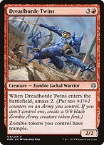 Glossy Finish War of the Spark Dreadhorde Twins ( #126 )