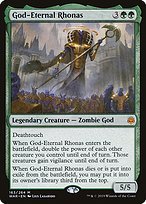 Glossy Finish War of the Spark God-Eternal Rhonas ( #163 )