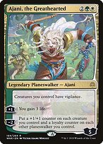 Glossy Finish War of the Spark Ajani, the Greathearted ( #184 )