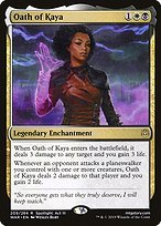 Glossy Finish War of the Spark Oath of Kaya ( #209 )