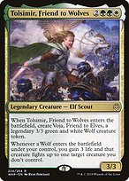 Glossy Finish War of the Spark Tolsimir, Friend to Wolves ( #224 )