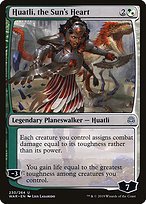 Glossy Finish War of the Spark Huatli, the Sun's Heart ( #230 )