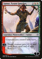 Glossy Finish War of the Spark Samut, Tyrant Smasher ( #235 )