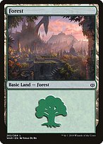 Glossy Finish War of the Spark Forest ( #262 )