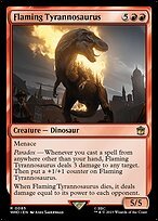 Matte Finish Doctor Who Flaming Tyrannosaurus ( #85 )