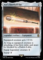 Matte Finish Doctor Who Ace's Baseball Bat ( #170 )