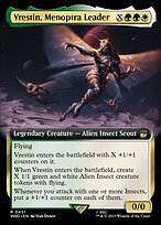 Matte Finish Doctor Who Vrestin, Menoptra Leader ( #451 )