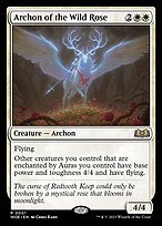 Matte Finish Wilds of Eldraine Archon of the Wild Rose ( #1 )