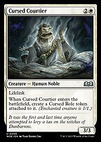 Matte Finish Wilds of Eldraine Cursed Courtier ( #9 )