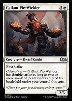 Matte Finish Wilds of Eldraine Gallant Pie-Wielder ( #15 )