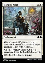 Matte Finish Wilds of Eldraine Hopeful Vigil ( #17 )