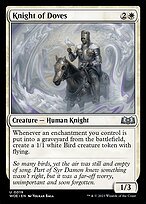 Matte Finish Wilds of Eldraine Knight of Doves ( #19 )