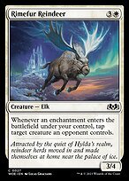 Matte Finish Wilds of Eldraine Rimefur Reindeer ( #27 )