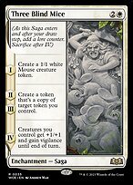Matte Finish Wilds of Eldraine Three Blind Mice ( #35 )